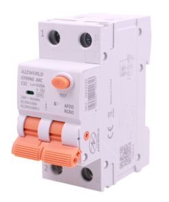 AFDD+RCBO Interruttore Antiincendio, Magnetotermico Differenziale con Rilevamento Di Arco Elettrico, Tipo A Curva C, 1P+N 2M 6000A 30mA, AC 220V Doppia Leva,GYR9NE-ARC,10A 16A 20A 25A 32A 40A (C32A)