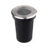 Portafaretto LED Segnapasso a Cilindro (Max 35W) Rotondo Colore Nero IP67 10374 - ASDSHOP