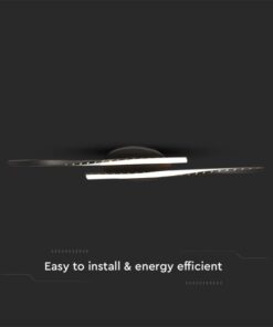 Plafoniera Lampadario LED dal Design Moderno 12W Colore Nero 945*60mm 3000K SKU-7001