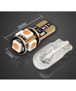 10 Lampada Led T10 W5W Canbus 12V 5 SMD 5050 Green Verde + Leva Rimozione Antigraffio - ASDSHOP
