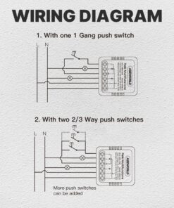 Relè Multifunzione 2 Canali Da Incasso, Silenzioso Con Memoria, 8 Modalità In 1 (Passo-Passo Bistabile, Commutatore, Alternanza A/B 1NO+1NC, Monostabile, 3/4 Sequenze, Temporizzato 3 Minuti), 2X10A (Imax 16A) 220V AC IP20, 40X40X18mm
