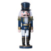 1 Pezzo Schiaccianoci di Natale in Legno Altezza 25cm Serie Rossa e Blu - ASDSHOP