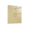 Interruttore Wifi Da Parete 86X86 Pannello Touch 1 Tasto Colore Oro WiFi + RF 433 Compatibile con Amazon Alexa e Google Home - ASDSHOP