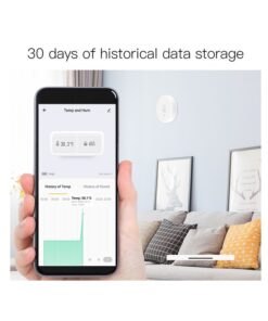 ZigBee Sensore Di Temperatura e Umidita APP Tuya Piccolo e Rotondo - ASDSHOP