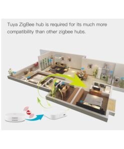 ZigBee Sensore Di Temperatura e Umidita APP Tuya Piccolo e Rotondo - ASDSHOP