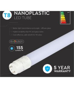 Tubo Led T8 G13 150cm 140lm/W 15W 2150lm Super Luminoso Massimo Risparmio Energetico SKU-216482, Disponibili 4000K 6400K (Bianco Freddo 6500K)