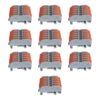 10 Connettori Veloce da Guida DIN Morsettiera Leva Cavo Connettore Bilaterale 5P