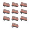 10 Connettori Veloce da Guida DIN Morsettiera Leva Cavo Connettore Bilaterale 10P - ASDSHOP