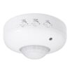 Sensore di Movimento PIR 360° da Soffitto, IP20, Regolazione TIME SENS LUX - ASDSHOP