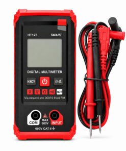Multimetro Digitale Smart HT123, Tester NCV CAT II 600V con Display LCD