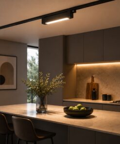 Faro Led Binario Monofase, Nero Lineare 61cm 28W 2800lm 120° Orientabile, Disponibili 3000K 4000K (Bianco Caldo 3000K) - ASDSHOP
