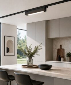 Faro Led Binario Monofase, Nero Lineare 88cm 40W 4000lm 120° Orientabile, Disponibili 3000K 4000K (Bianco Neutro 4000K) - ASDSHOP