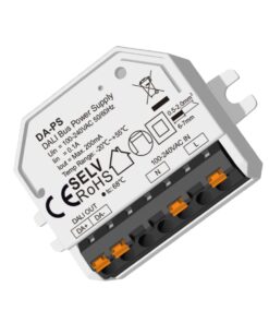 Mini Alimentatore Bus DALI, Input 220V, Uscita 16V DC Max 200mA, Protezione da Cortocircuito, per Master e Dispositivi di Controllo Illuminazione, 56X38X18mm Da Incasso - ASDSHOP