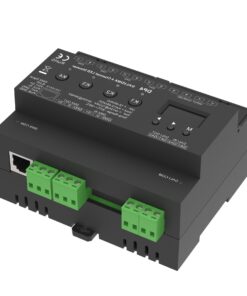 Dimmer DALI DMX Professionale, 4 Canali Guida DIN, OLED Display, 4X12A@12V/24V, 4X10A@36V/48V, DALI-2, DMX512, PWM, 4 Indirizzi, DT6 DT8 per Strisce LED Monocolore CCT RGB RGBW - ASDSHOP