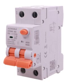A2ZWORLD AFDD RCBO Interruttore Antincendio, Magnetotermico Differenziale con Rilevamento di Arco Elettrico, Tipo A Curva B, 1P+N 2M 6000A 30mA, AC 220V Doppia Leva GYR9NE-ARC (B10A) - ASDSHOP