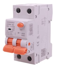 A2ZWORLD AFDD RCBO Interruttore Antincendio, Magnetotermico Differenziale con Rilevamento di Arco Elettrico, Tipo A Curva B, 1P+N 2M 6000A 30mA, AC 220V Doppia Leva GYR9NE-ARC (B16A) - ASDSHOP