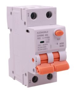 A2ZWORLD AFDD RCBO Interruttore Antincendio, Magnetotermico Differenziale con Rilevamento di Arco Elettrico, Tipo A Curva B, 1P+N 2M 6000A 30mA, AC 220V Doppia Leva GYR9NE-ARC (B32A)