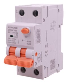 A2ZWORLD AFDD RCBO Interruttore Antincendio, Magnetotermico Differenziale con Rilevamento di Arco Elettrico, Tipo A Curva B, 1P+N 2M 6000A 30mA, AC 220V Doppia Leva GYR9NE-ARC (B32A) - ASDSHOP