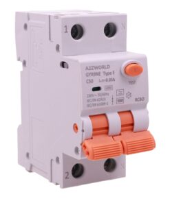 RCBO Interruttore Magnetotermico Differenziale Tipo F Curva C 1P+N 2M 6000A 30mA AC 230V IP20 Corrente Disponibili 6A 10A 16A 20A 25A 32A 40A 50A 63A (C50A)