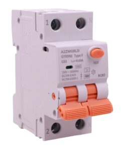 RCBO Interruttore Magnetotermico Differenziale Tipo F Curva C 1P+N 2M 6000A 30mA AC 230V IP20 Corrente Disponibili 6A 10A 16A 20A 25A 32A 40A 50A 63A (C63A)