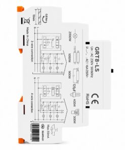 Relè Temporizzato Luci Scale 230V AC, Temporizzatore Auto ON OFF, 16A, 0,5-20 Minuti, 1 Modulo DIN, per Corridoi Ingressi Scale e Ventole Bagno, GRT8-LS - ASDSHOP