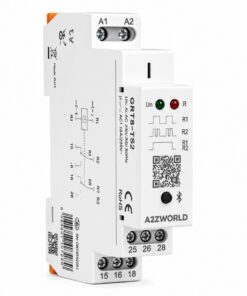 Relè Temporizzatore Bluetooth DIN 1 Modulo, 2 Uscite SPDT 16A AC/DC 24-240V