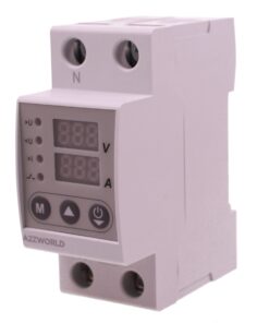 Relè Monitoraggio e Protezione Tensione Corrente con Display, 2P Monofase 40A AC220V, Protezione Sovra/Sottotensione e Sovracorrente, Guida DIN, Ingresso da Sotto, GPS8-02 - ASDSHOP