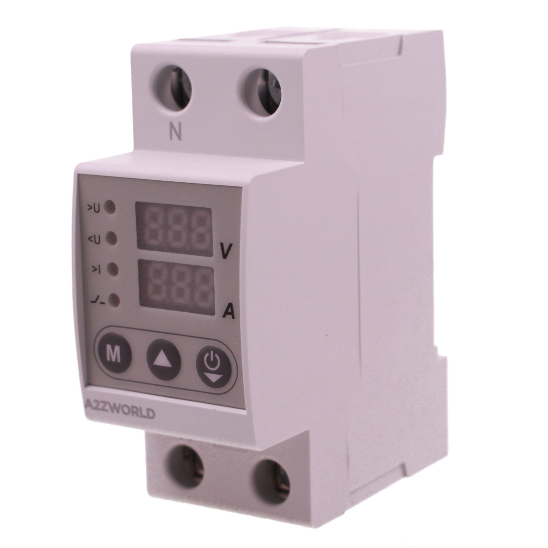 Relè Monitoraggio e Protezione Tensione Corrente con Display, 2P Monofase 40A AC220V, Protezione Sovra/Sottotensione e Sovracorrente, Guida DIN, Ingresso da Sotto, GPS8-02 - immagine 3