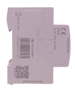 Relè Monitoraggio e Protezione Tensione Corrente con Display, 2P Monofase 40A AC220V, Protezione Sovra/Sottotensione e Sovracorrente, Guida DIN, Ingresso da Sotto, GPS8-02 - ASDSHOP