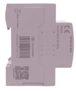 Relè Monitoraggio e Protezione Tensione Corrente con Display, 4P Trifase 80A AC220V, Protezione Sovra/Sottotensione e Sovracorrente, Guida DIN, Ingresso da Sotto, GPS8-03 - ASDSHOP