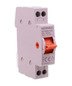 Commutatore di Rete Manuale I-0-II, 63A AC 220/380V, per Rete Principale e Alimentazione di Riserva, Disponibile 1P 2P 4P (1P)