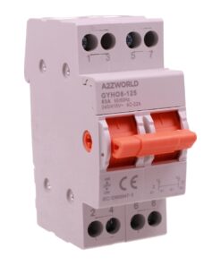 Commutatore di Rete Manuale I-0-II, 63A AC 220/380V, per Rete Principale e Alimentazione di Riserva, Disponibile 1P 2P 4P (2P)