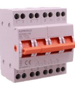 Commutatore di Rete Manuale I-0-II, 63A AC 220/380V, per Rete Principale e Alimentazione di Riserva, Disponibile 1P 2P 4P (4P)