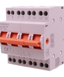 Commutatore di Rete Manuale I-0-II, 63A AC 220/380V, per Rete Principale e Alimentazione di Riserva, Disponibile 1P 2P 4P (4P) - ASDSHOP