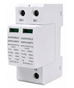 A2ZWORLD SPD Scaricatore di Sovratensione DC 1000V 2P 2M 40kA IP20 - ASDSHOP