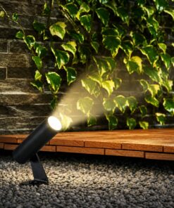 Faretto LED da Giardino con Picchetto 2W, Nero, 3000K, IP65 Orientabile, SKU 24006 - ASDSHOP