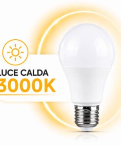 2 PZ Lampada Led E27 Dimmerabile Triac Dimmer 12W 220V 1050 Lumens, Disponibili 3000K 4000K 6000K (Bianco Caldo 3000K) - ASDSHOP
