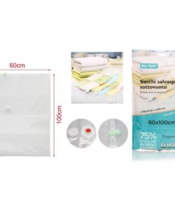 6 Pezzi Sacchetti Buste Sottovuoto Vestiti Trasparente 60X100cm - ASDSHOP