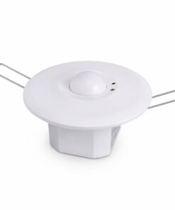 Sensore di Movimento Microonde 360° YCE2002B da Incasso, Portata 2-16 m, Colore Bianco