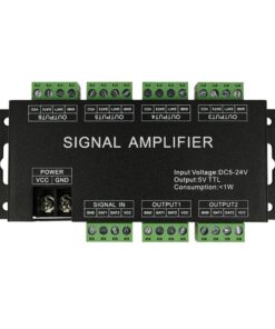 Alternative view of Amplificatore Segnale SPI Dream Color Signal Amplifier 6 Canali Per Bobina Led Magic Color 12V 24V HC600