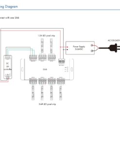 Amplificatore Segnale SPI Dream Color Signal Amplifier 6 Canali Per Bobina Led Magic Color 12V 24V HC600 - ASDSHOP