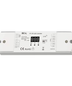 Alternative view of Controller SPI RF 2.4GHz per Strisce LED Digitali, 3 Push Pulsanti, 5-24V DC