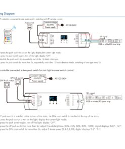 Controller SPI per Strisce LED Running Scale, RF 2.4GHz, 3 Push Pulsanti, 5-24V DC - ASDSHOP