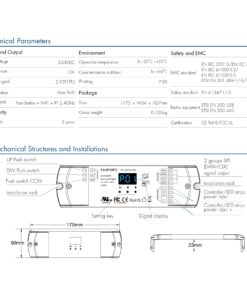 Controller Dimmer SPI Con Push Pulsante, Tuya WIFI, RF 2.4G, 5-24V 10A, 960 Pixel, Per Striscia Led Running - ASDSHOP