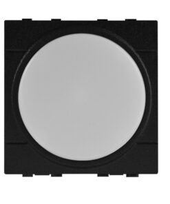 Serie Civile ETTROIT Nero Compatibile Con Bticino Living International (Lampada Led Segnapasso 2M 220V 4000K) - ASDSHOP