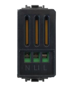 Serie Civile ETTROIT Nero Compatibile Con Bticino Living International (Sensore Movimento e Crepuscolare 1M) - ASDSHOP