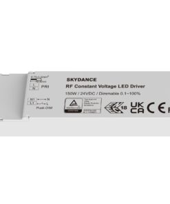 Alimentatore Dimmerabile LED 24V 150W, RF 2.4G e Push Dim per Strisce LED 310X45X30mm LN-150-24-RF - ASDSHOP
