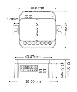 Led Dimmer DALI AC Push Triac 0/1-10V, Pulsante NO, 12V 24V 36V 48V 8A, 1 Canale Tensione Costante, per Strisce LED Monocolore - ASDSHOP