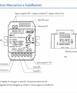 Led Dimmer DALI AC Push Triac 0/1-10V, Pulsante NO, 12V 24V 36V 48V 8A, 1 Canale Tensione Costante, per Strisce LED Monocolore - ASDSHOP