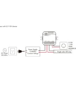Led Dimmer DALI AC Push Triac 0/1-10V, Pulsante NO, 12V 24V 36V 48V 8A, 1 Canale Tensione Costante, per Strisce LED Monocolore - ASDSHOP